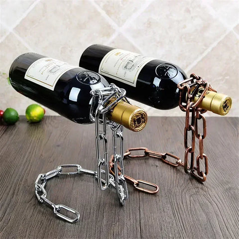 LuxeVibe Elegant wine bottle holder for stylish home decor