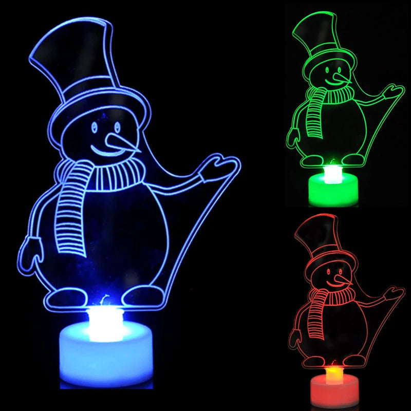 FrostyGlow - colorful LED snowman lights