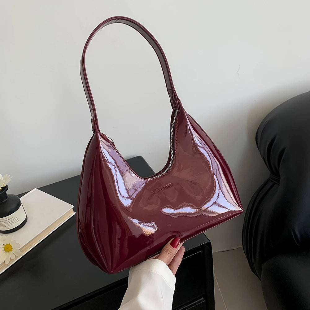 Wild Dazzling PU Leather Shoulder Bag for Women