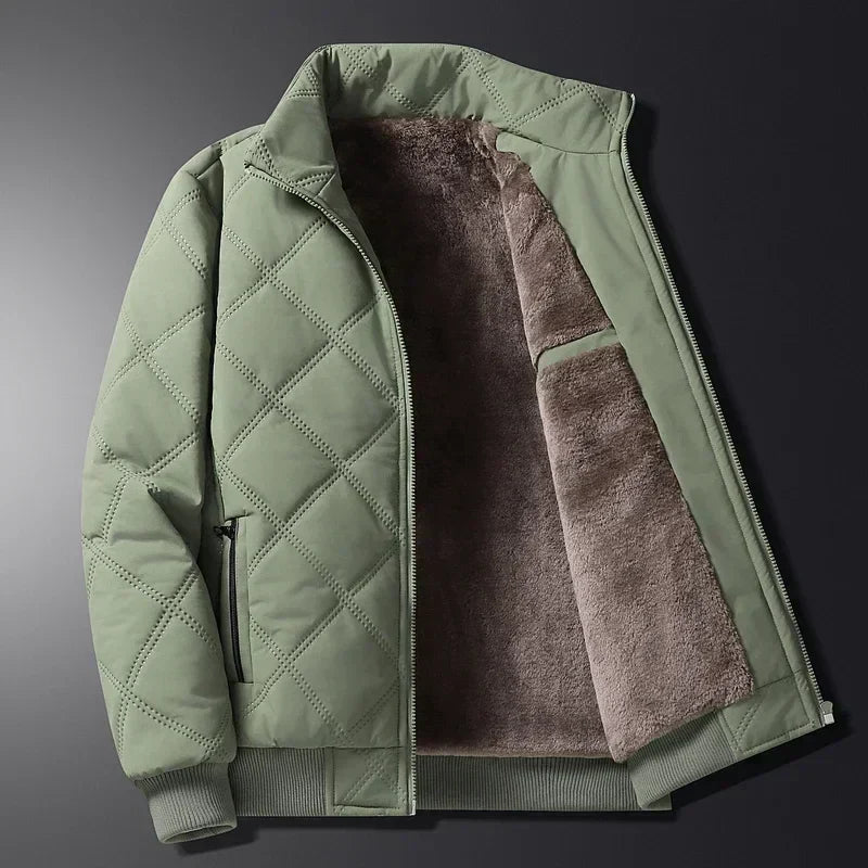 Hudson - Warm Fleece-lined Zippered Jacket