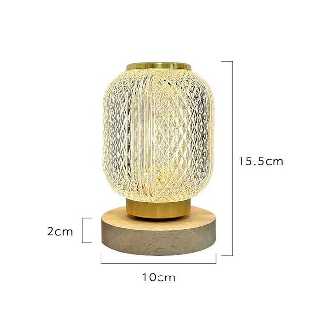 LuxeGlow - Elegant Crystal Touch control  Tablelamp