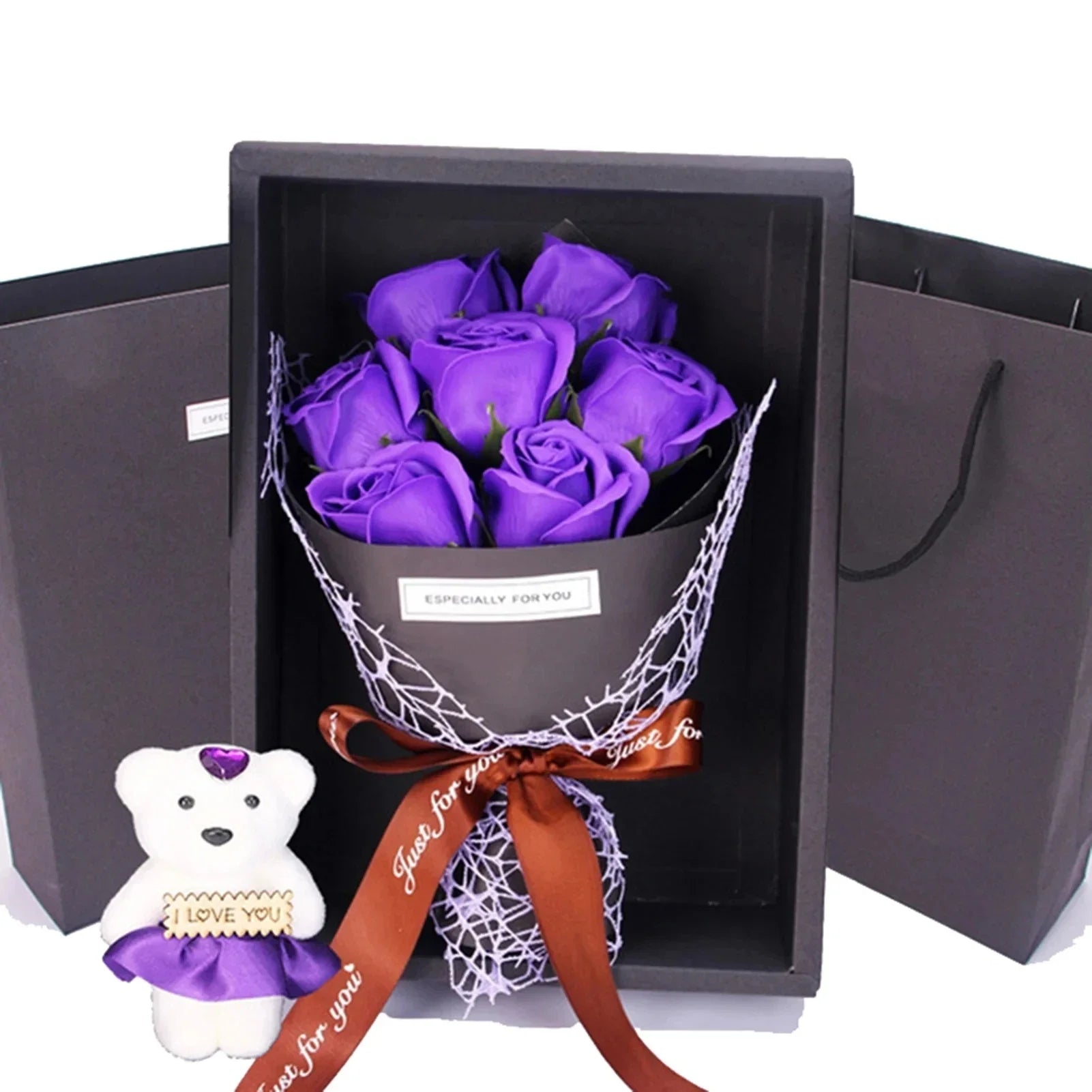 7 Rose Soap Bouquet Gift Box