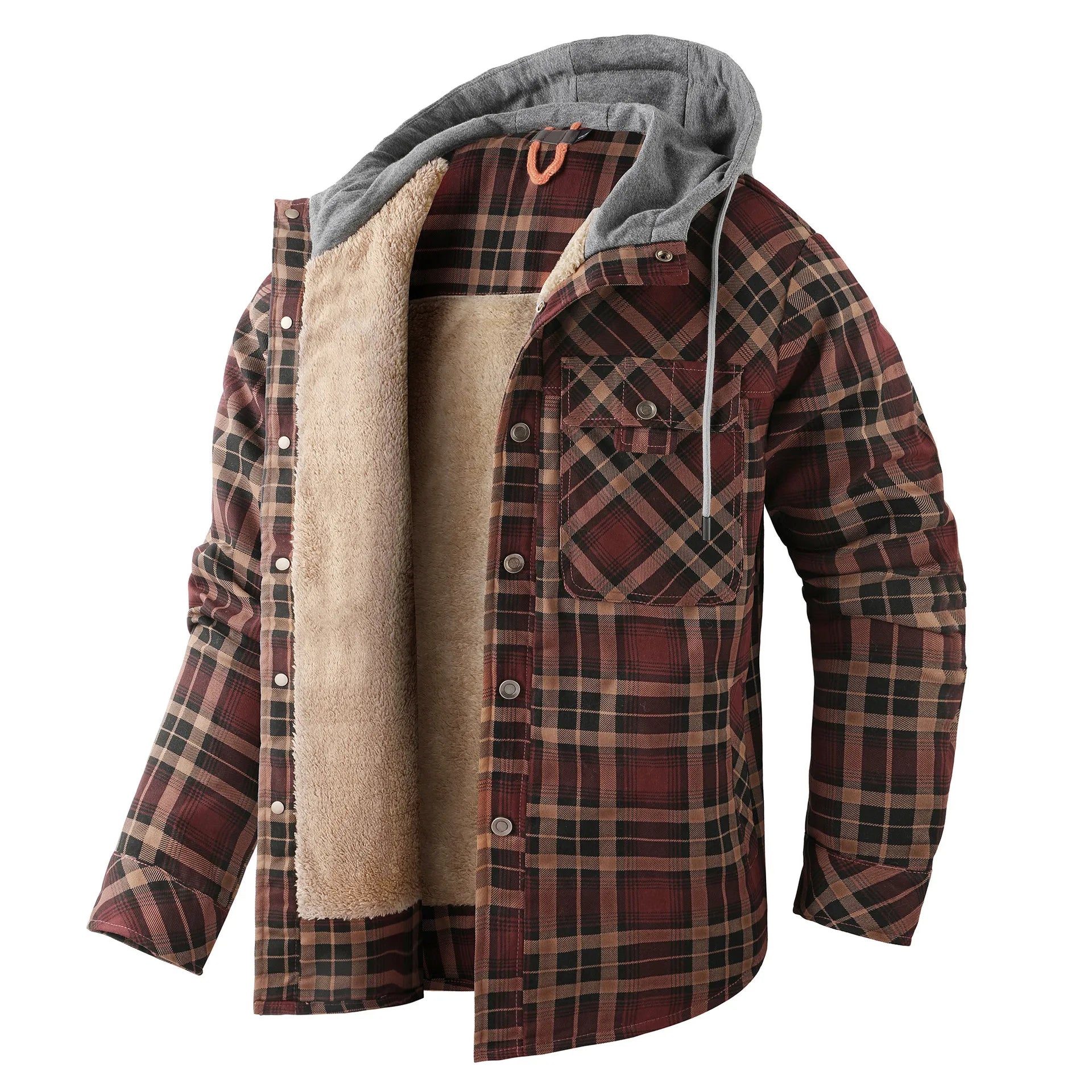 Zyrus Premium Plaid Jacket with Hood