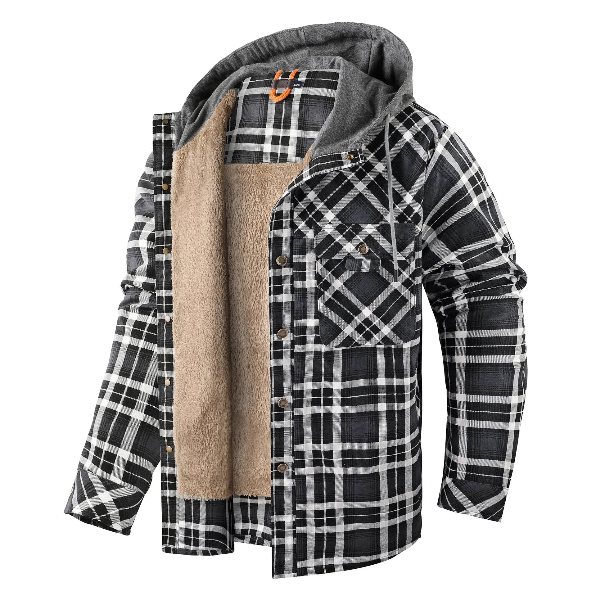 Zyrus Premium Plaid Jacket with Hood