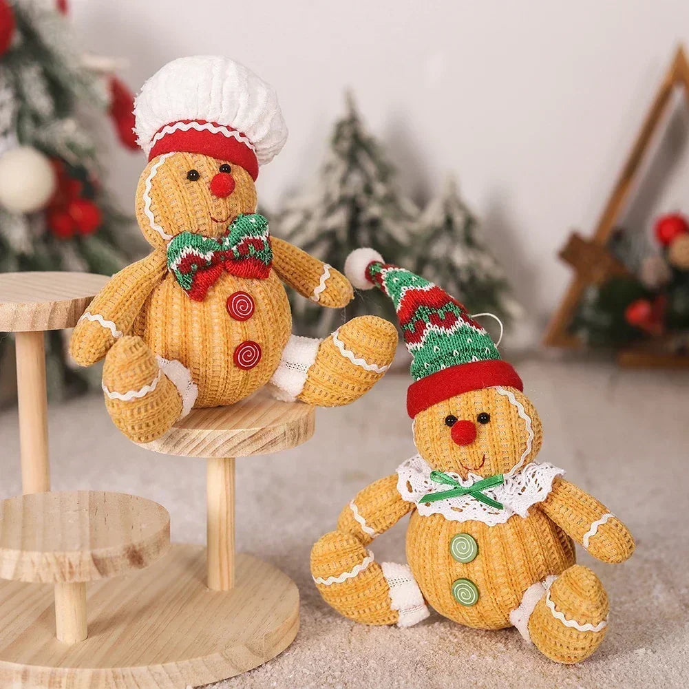 Gingerbread Doll Plush Ornament