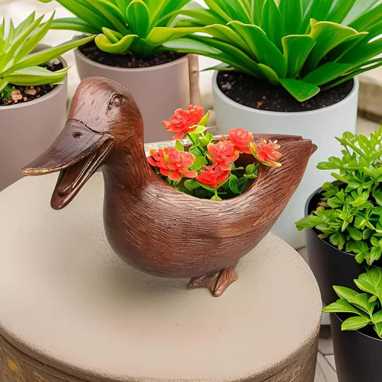 Clever duck-shaped pot