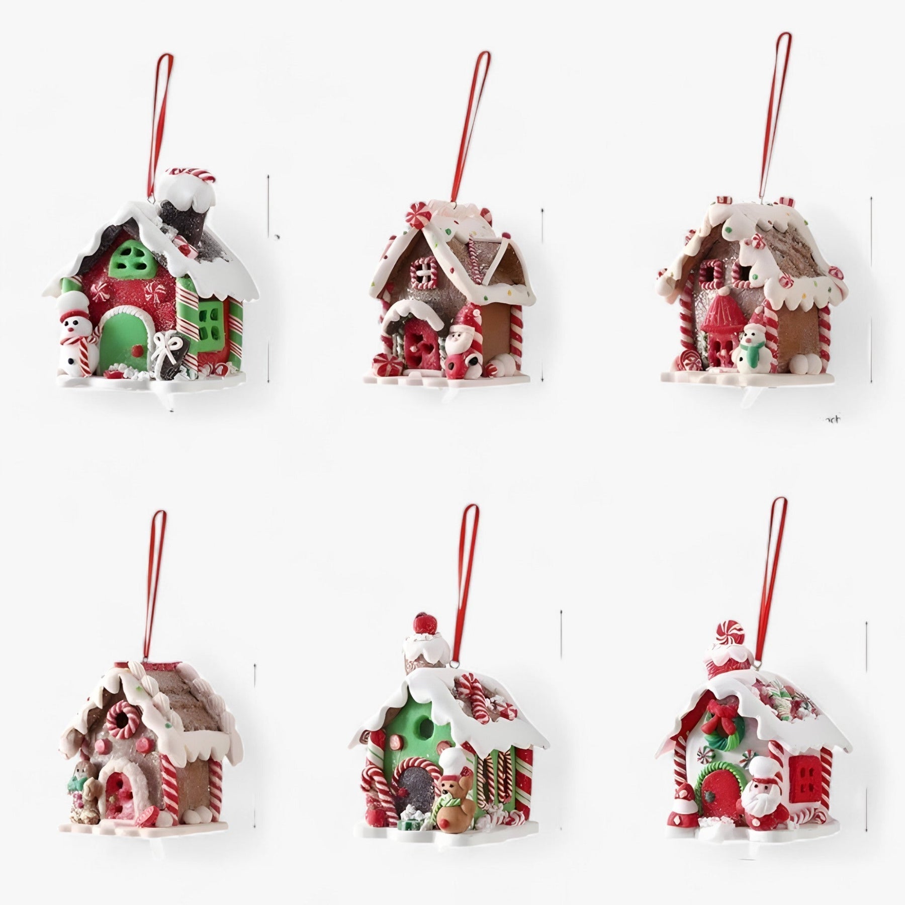 Christmas Soft Ceramic Hanging Village Decoration