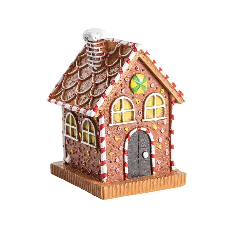 Holiday gingerbread house decoration