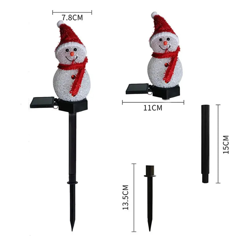 Solar Snowman Outdoor Light