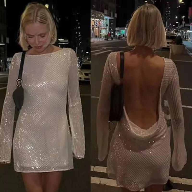 Lizel Sexy Sparkly Party Dress