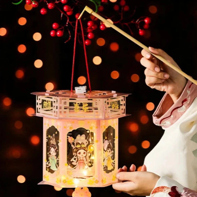 HarmoniGlow - Handmade Lantern for Traditional Festival Lighting