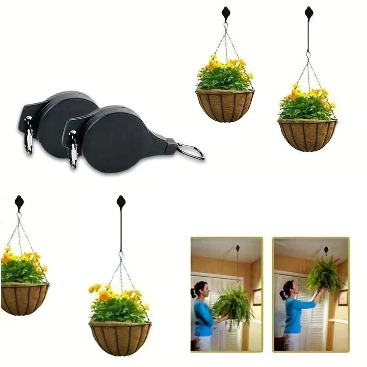 PlantLift - Adjustable Hanging Hooks for Plants and Baskets