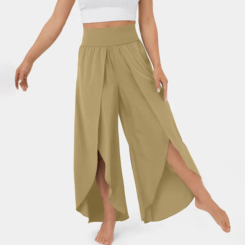 Ellie | High Waisted Flowy Trousers for Women