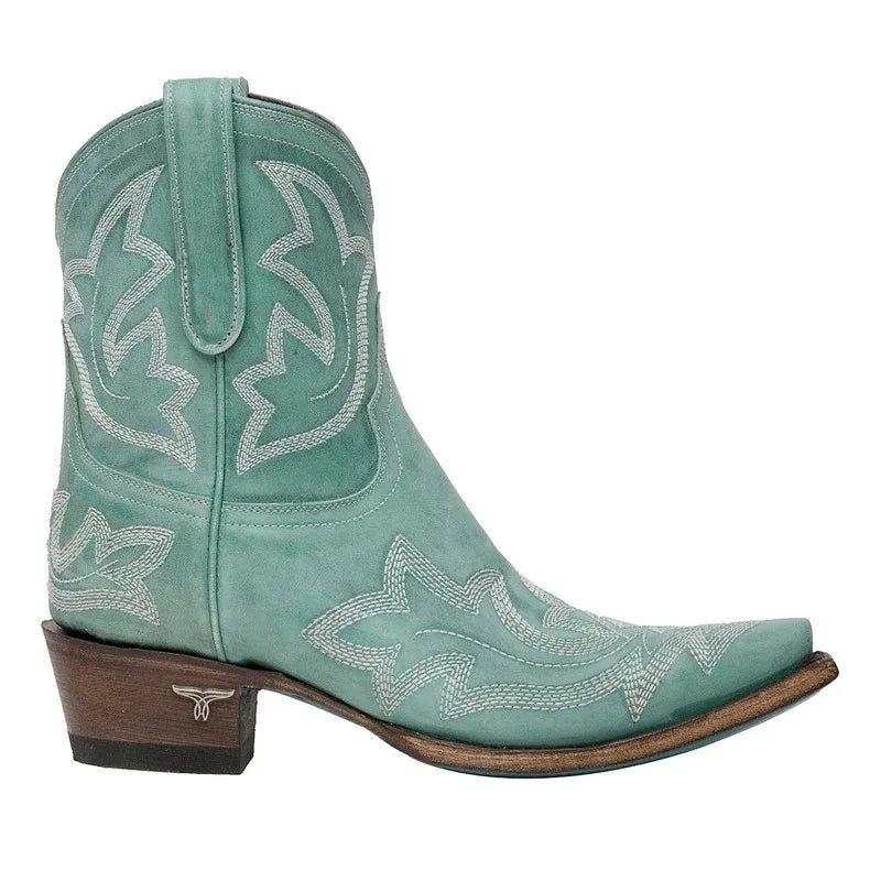 Daisy - Relaxed Non-Slip Embroidered Cowboy Boots