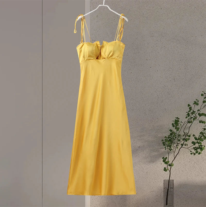 Jane - Satin Covering Halter Dress