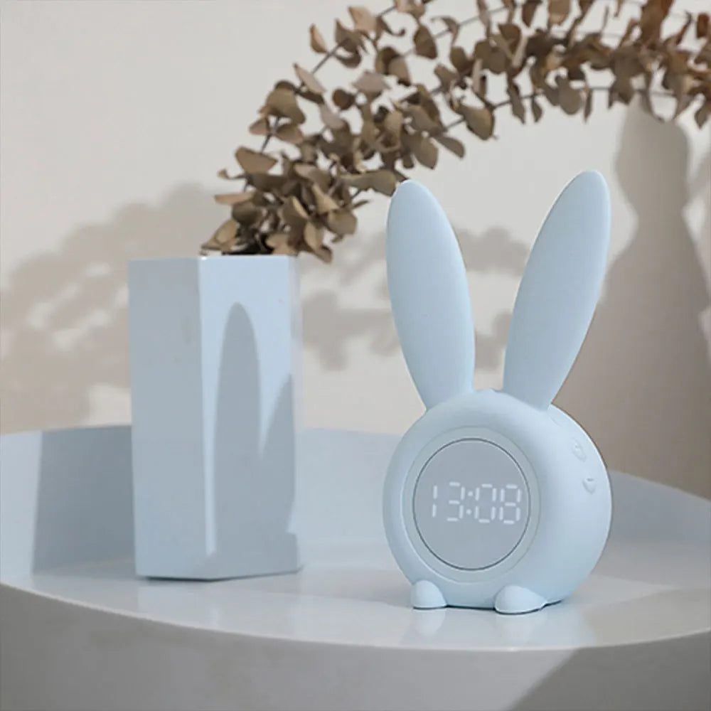 GlowBunny – Cute Bunny Alarm Clock with Soft LED Light and Display