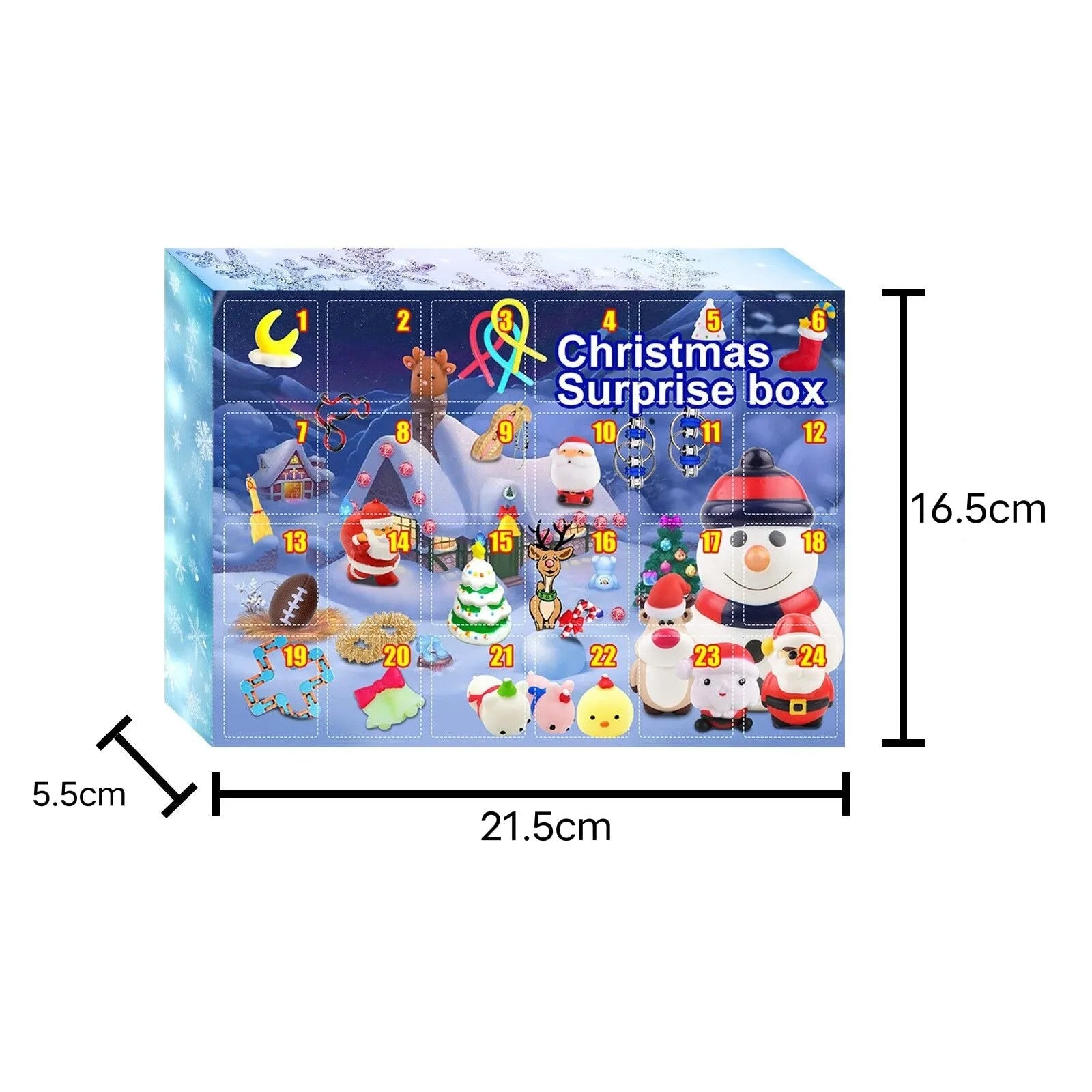 Surprise Christmas Hand-Torn Calendar Gift Box