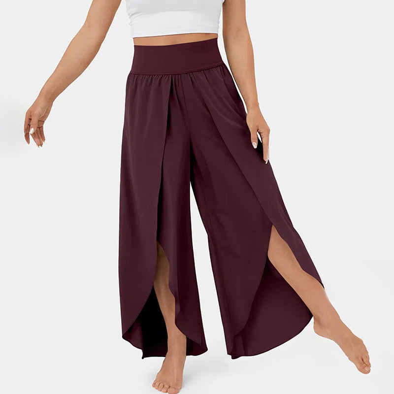 Ellie | High Waisted Flowy Trousers for Women