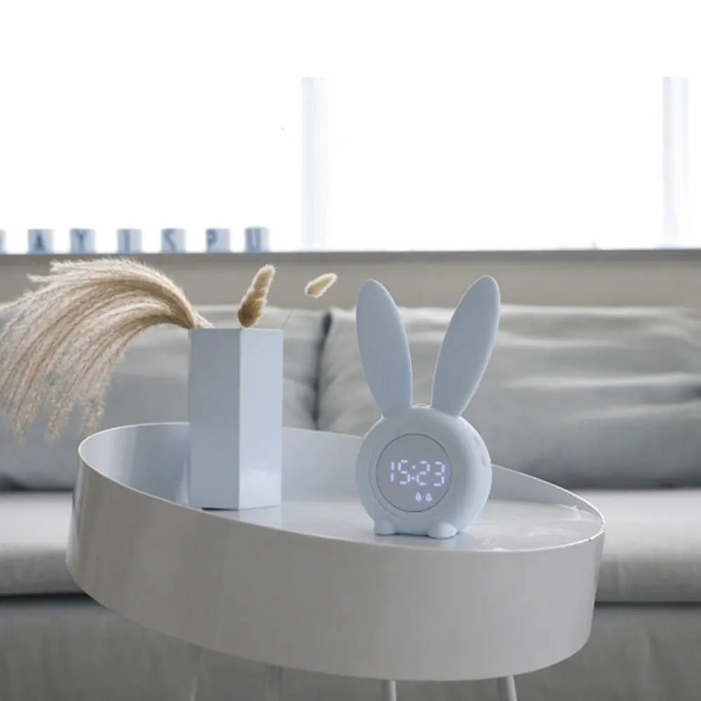 GlowBunny – Cute Bunny Alarm Clock with Soft LED Light and Display