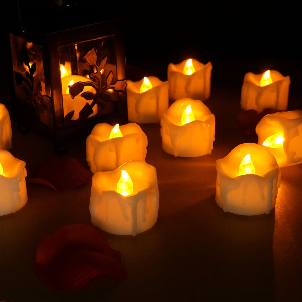 GlowEase LED Tea Lights with Remote Control