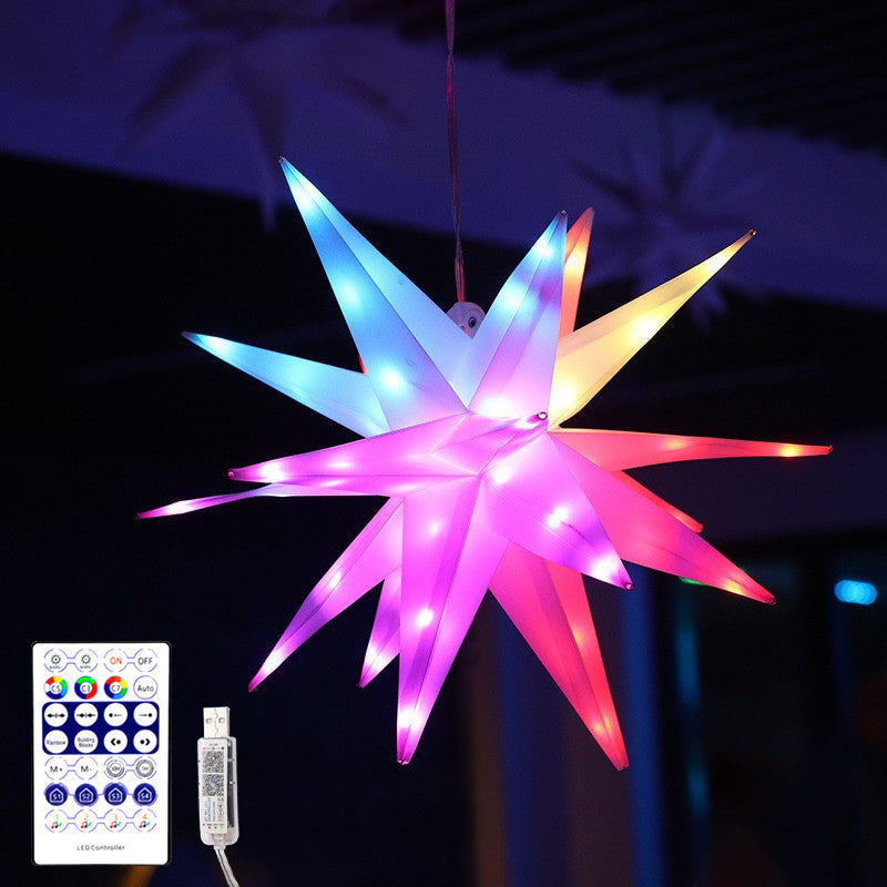 StarGlow - Colorful LED Hanging Star Light with Remote Control