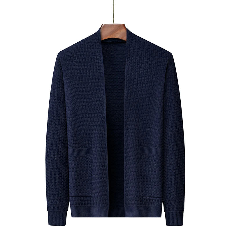 Matheo - Slim-fit knit cardigan with pockets