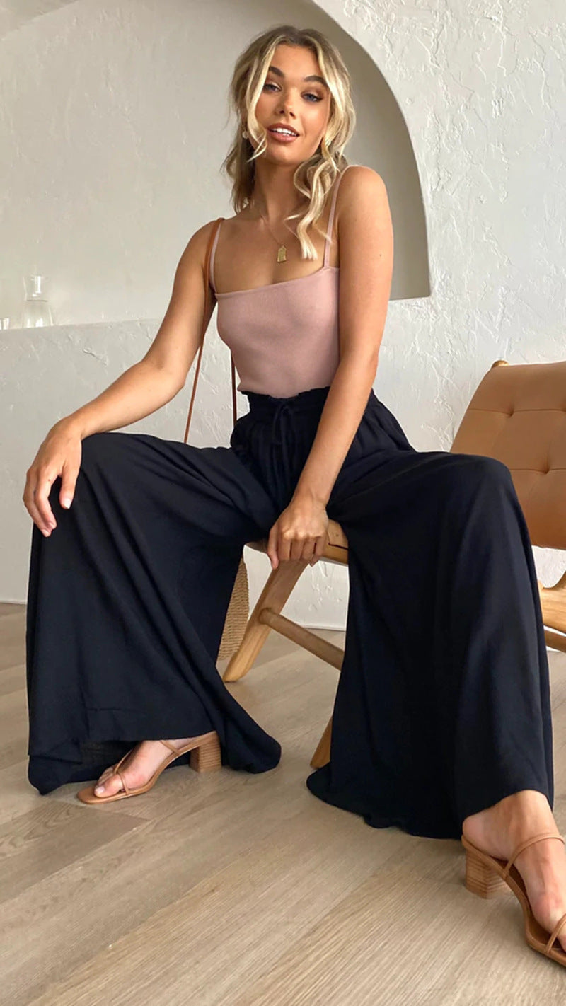 Divina | Wide-Leg Flowy Pants for Women