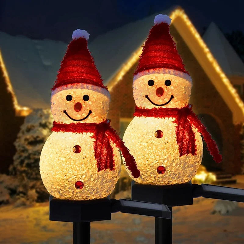 Solar Snowman Outdoor Light