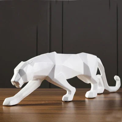 Panther Statue - Elegant Geometric Sculpture