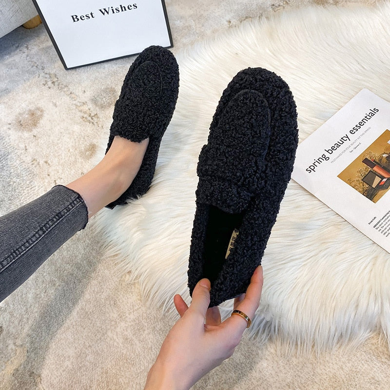 ComfortCozy Relaxed Warm Half Shoes