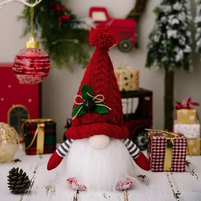 Christmas Gnome with a Festive Charm