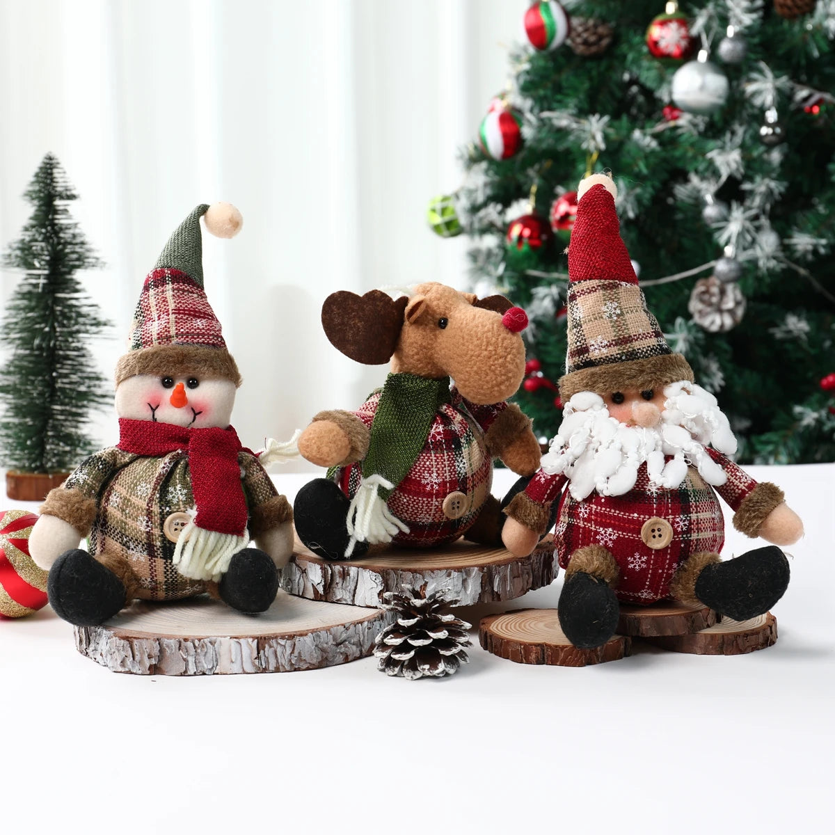 Christmas Dolls New Year Ornament Set