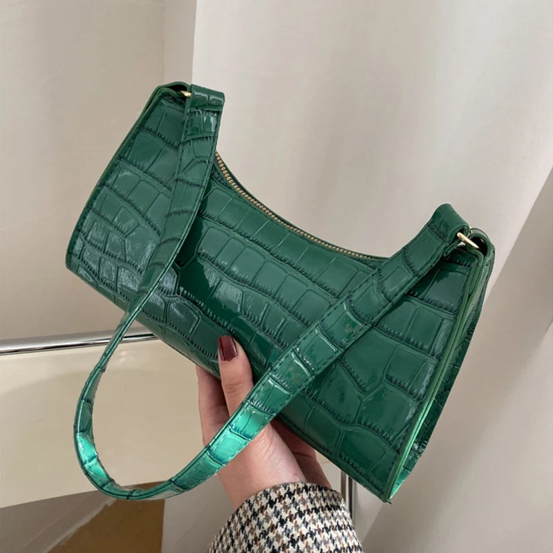 Sophi Retro Alligator Pattern Handbag