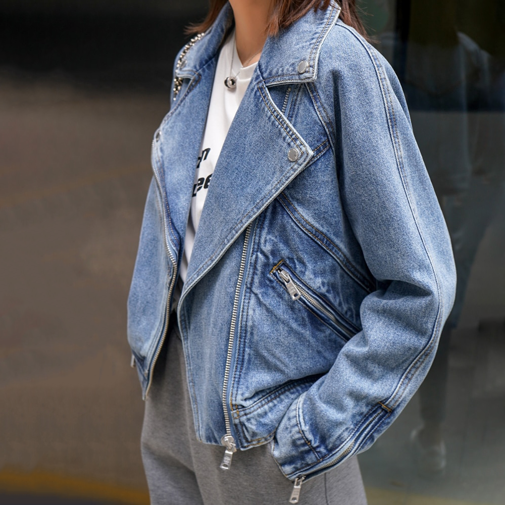 Leah - Vintage woven denim jacket