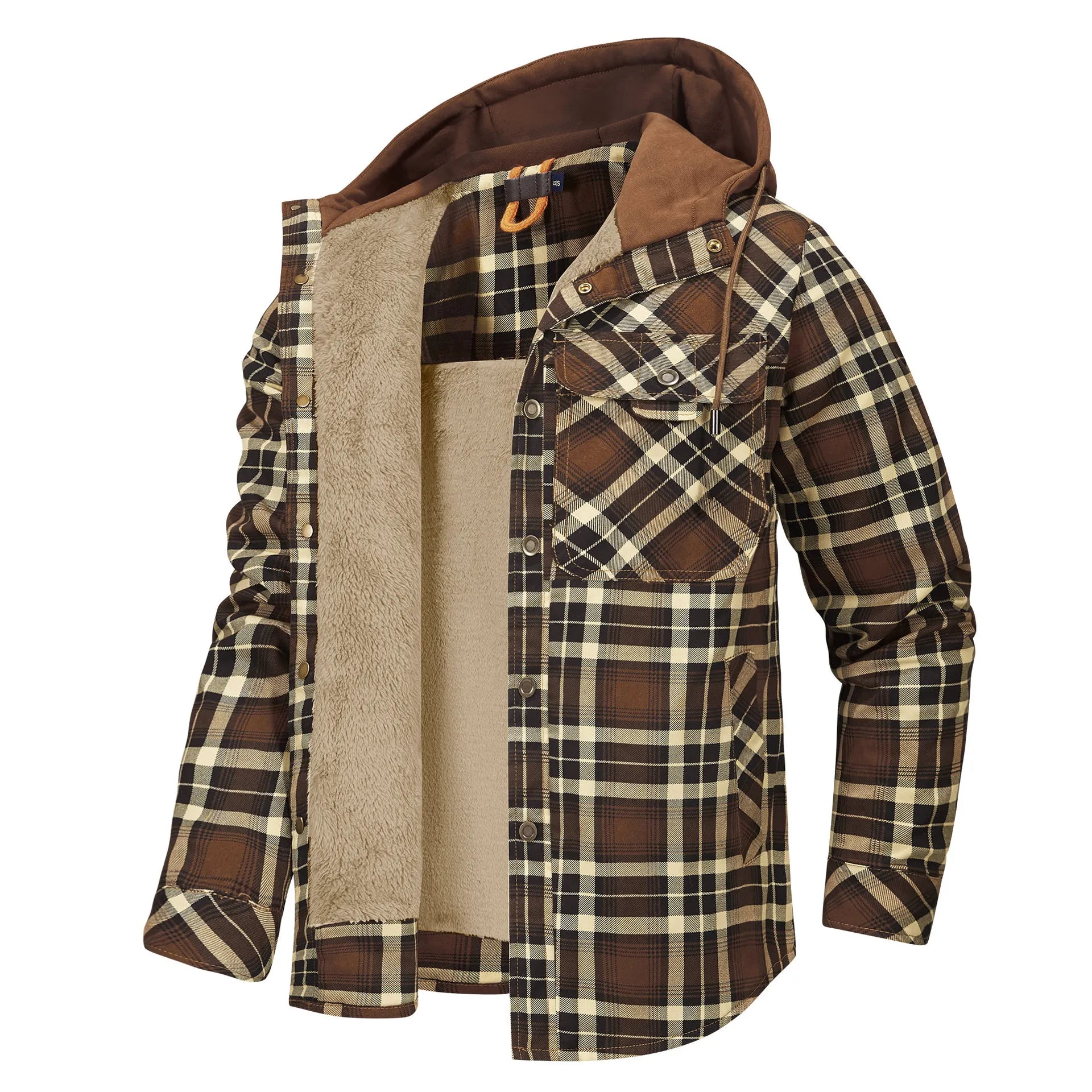 Zyrus Premium Plaid Jacket with Hood