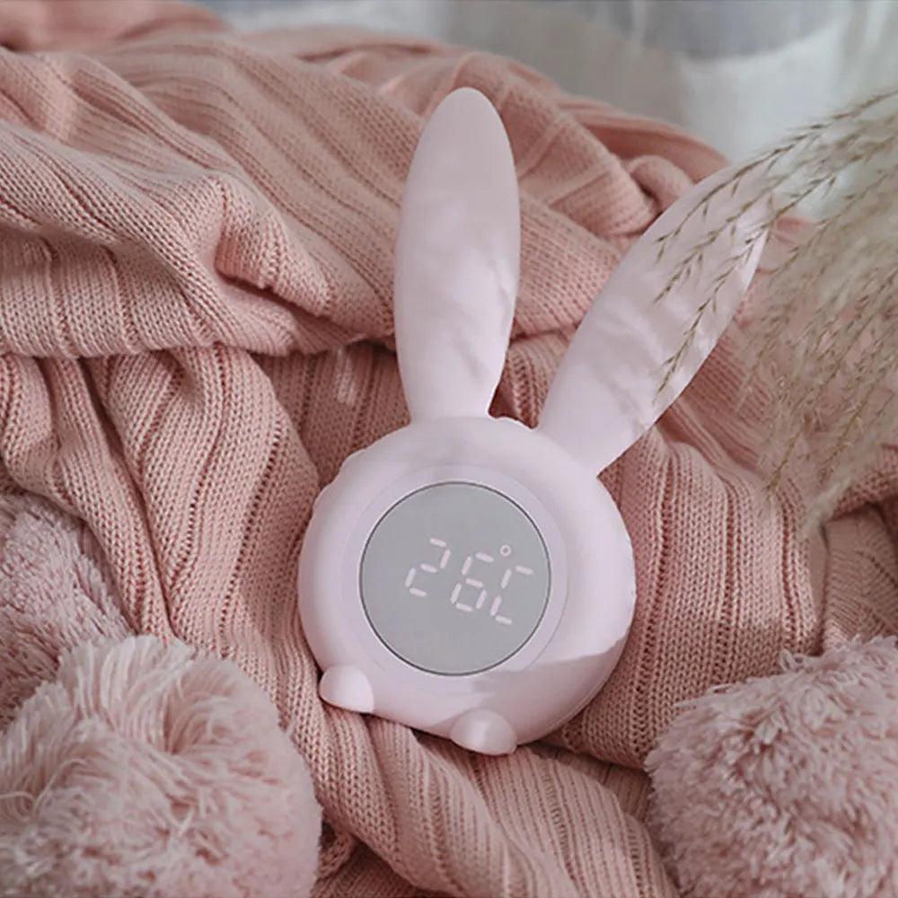 GlowBunny – Cute Bunny Alarm Clock with Soft LED Light and Display
