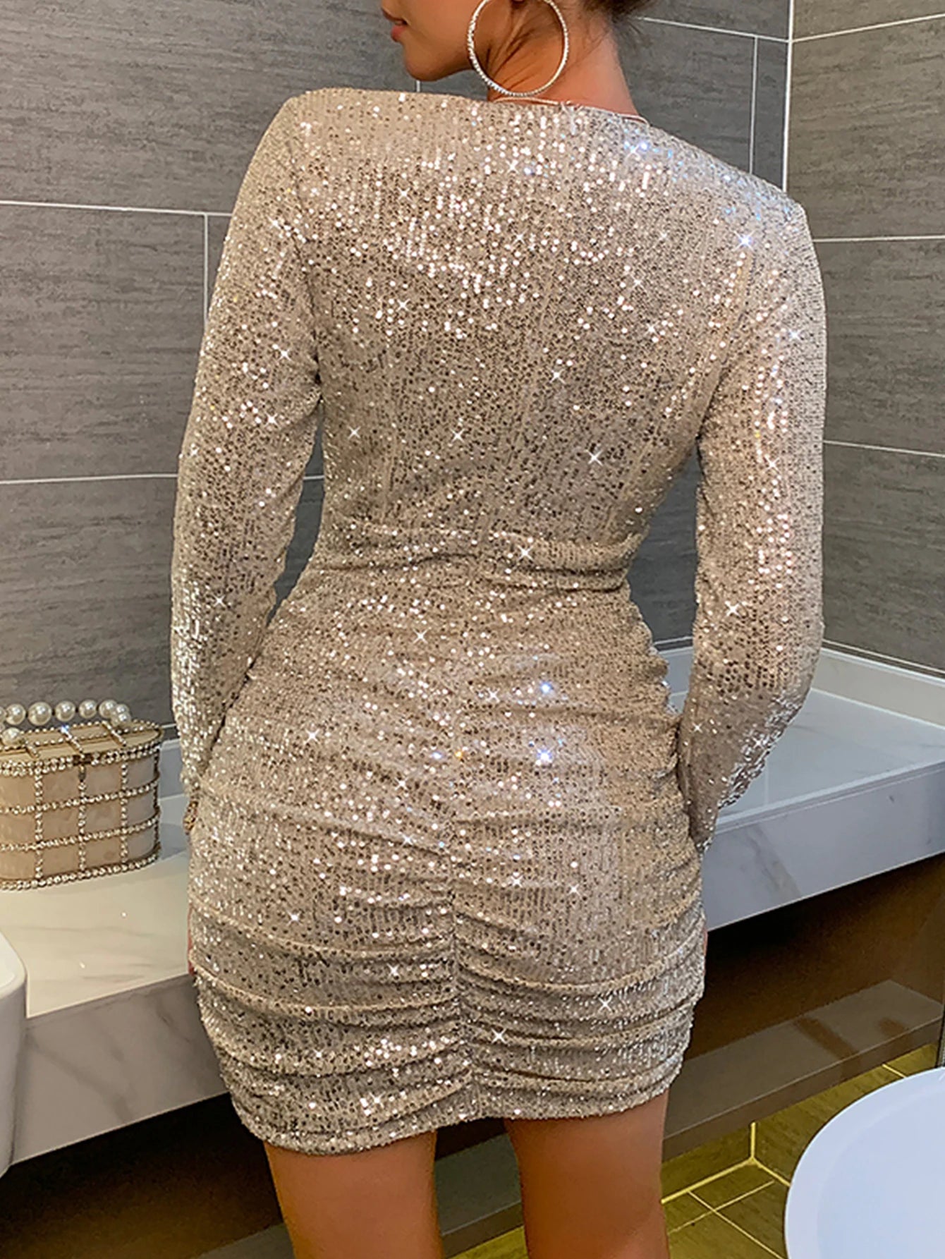 Elia Vintage Sequin Bodycon Dress