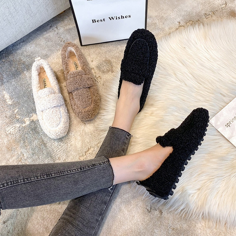 ComfortCozy Relaxed Warm Half Shoes