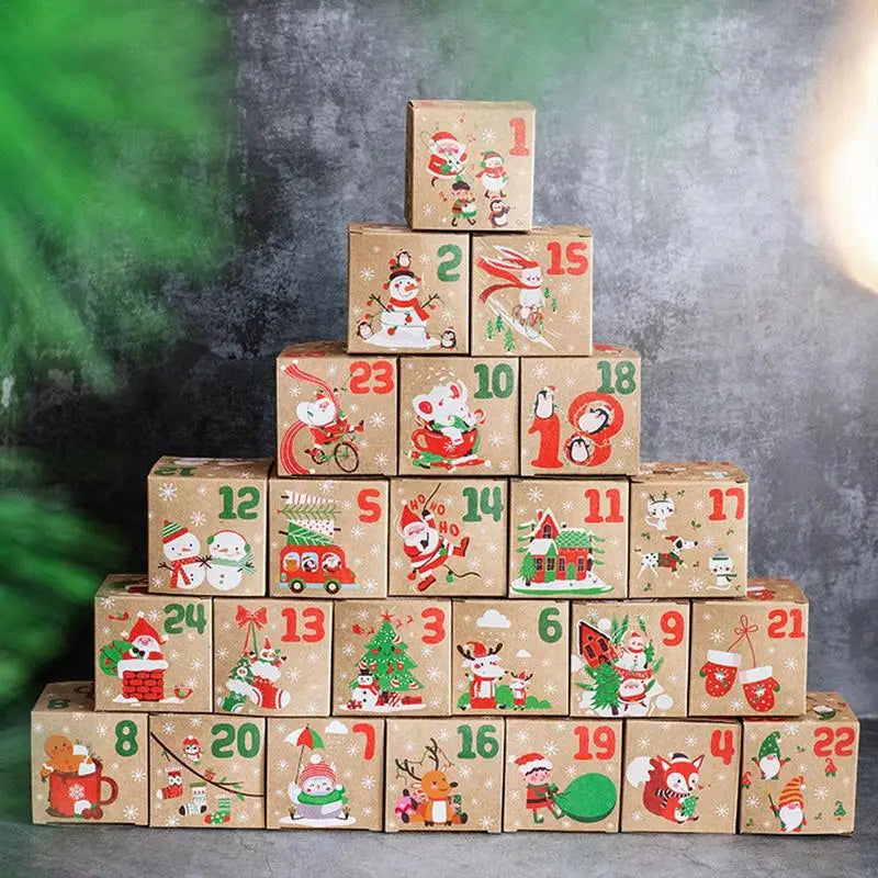 24 Days DIY Calendar Countdown Christmas Home Decor