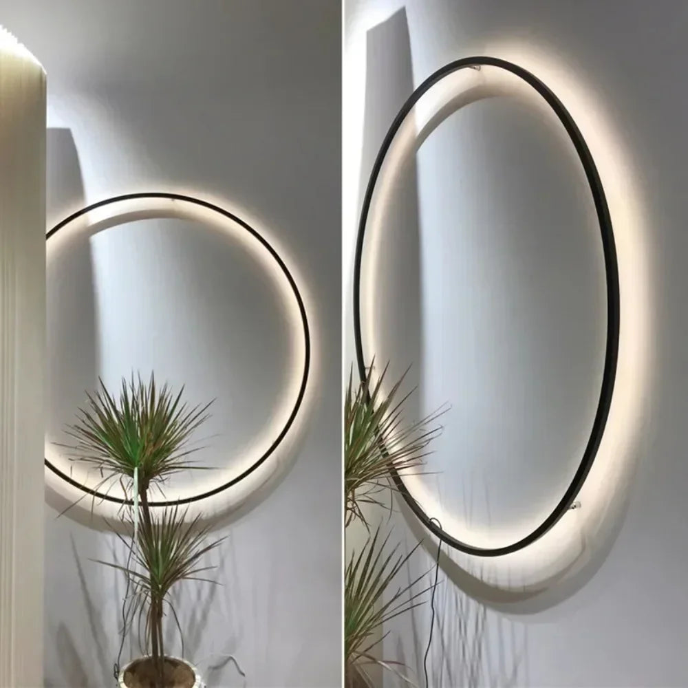 Glow Simple and Elegant Round Wall Lamp