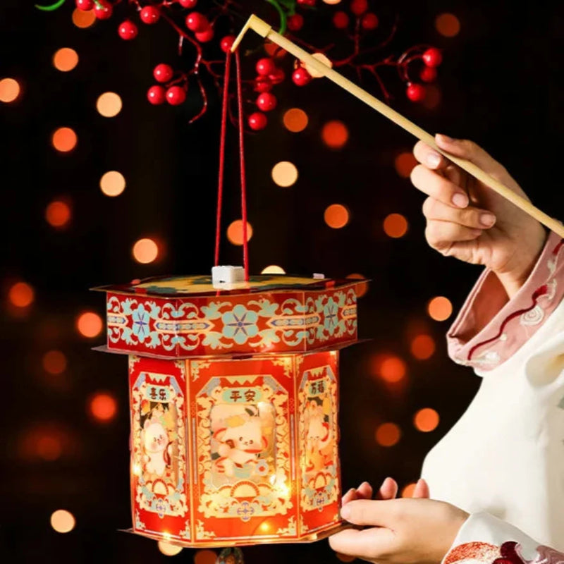 HarmoniGlow - Handmade Lantern for Traditional Festival Lighting