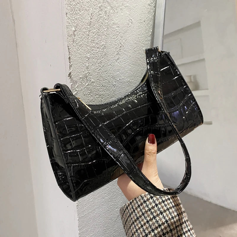 Sophi Retro Alligator Pattern Handbag