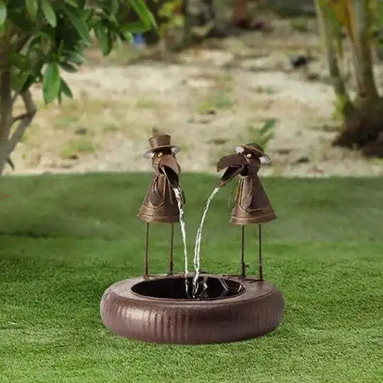 Animal Figures | Enchanting Outdoor Waterfall Fountain