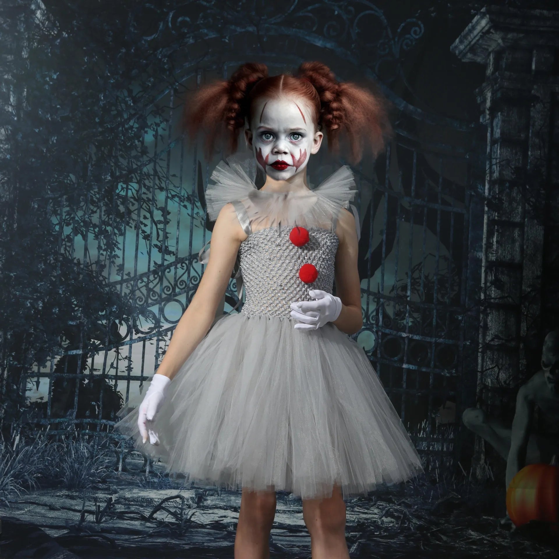 Charlotte Creepy Clown Tutu Dress