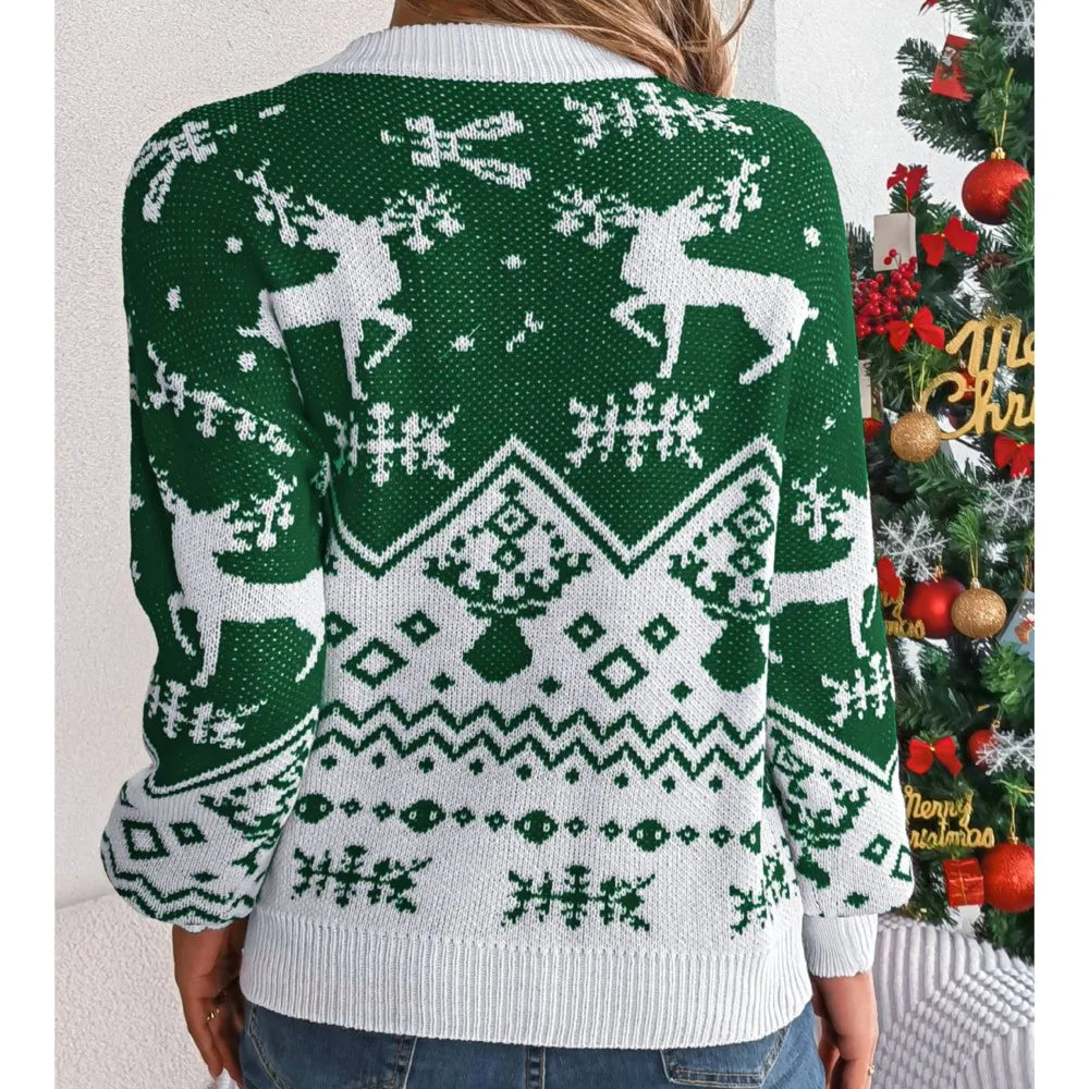 Winter Casual Deer Pattern Sweaters