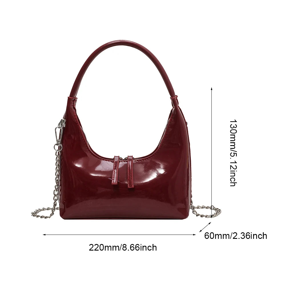 Wild Dazzling PU Leather Shoulder Bag for Women