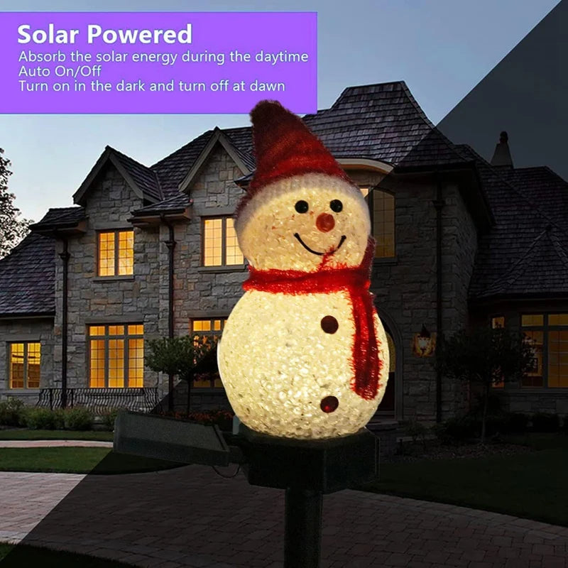 Solar Snowman Outdoor Light