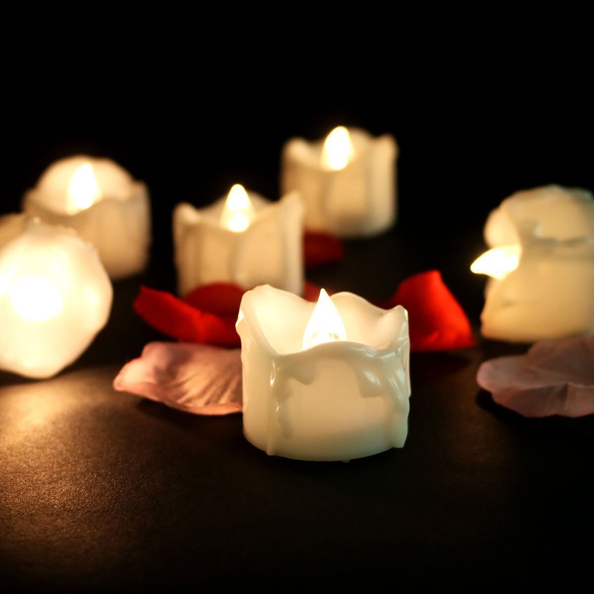 GlowEase LED Tea Lights with Remote Control