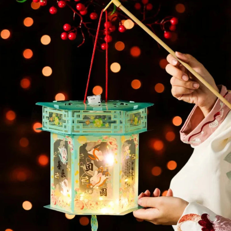 HarmoniGlow - Handmade Lantern for Traditional Festival Lighting