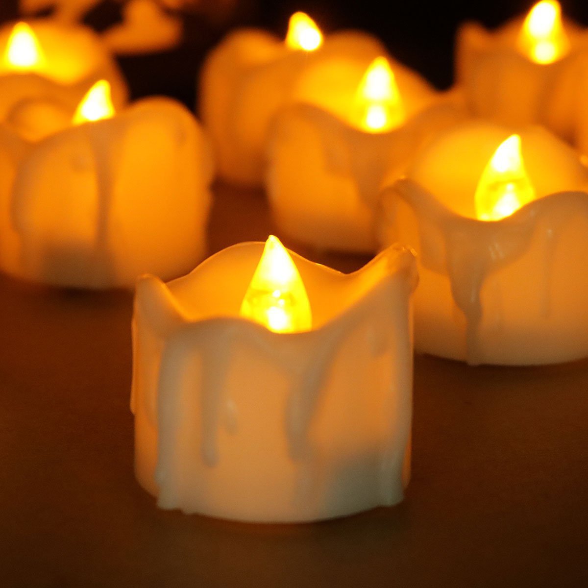 GlowEase LED Tea Lights with Remote Control